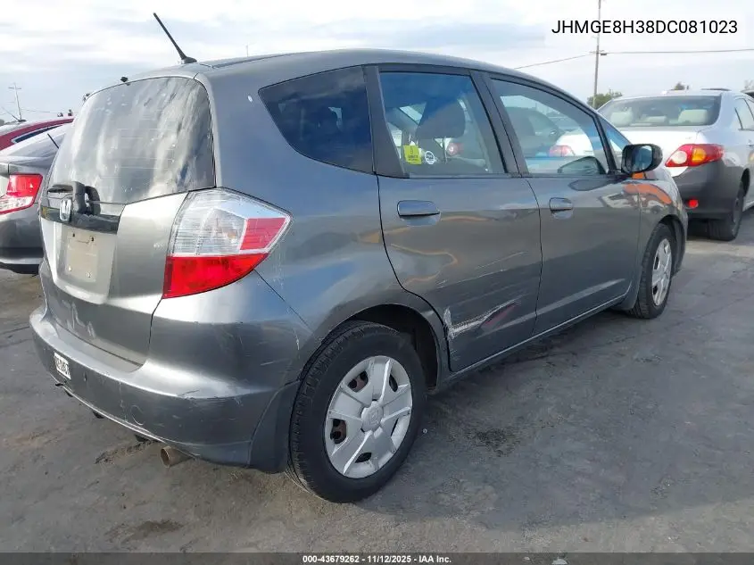 JHMGE8H38DC081023 2013 Honda Fit