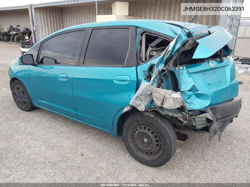 JHMGE8H32DC063391 2013 Honda Fit