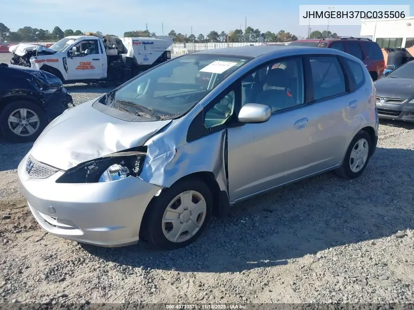JHMGE8H37DC035506 2013 Honda Fit
