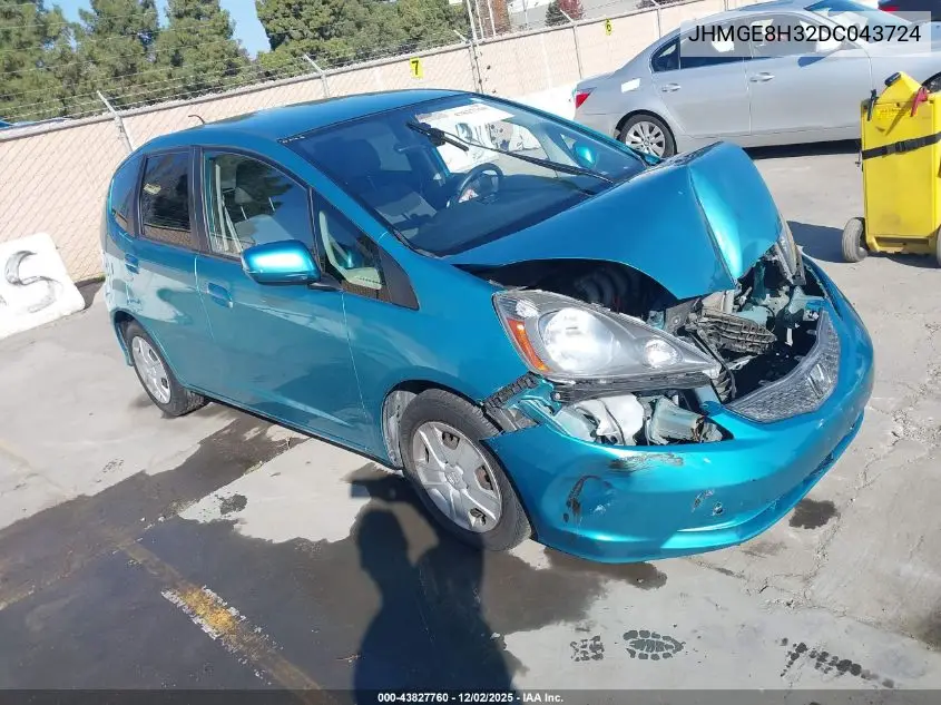 JHMGE8H32DC043724 2013 Honda Fit