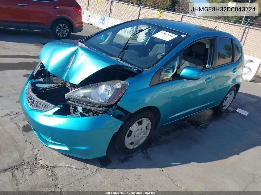 JHMGE8H32DC043724 2013 Honda Fit