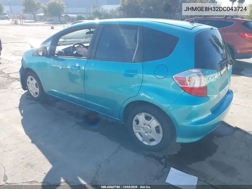 JHMGE8H32DC043724 2013 Honda Fit