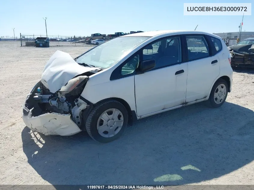 LUCGE8H36E3000972 2014 Honda Fit