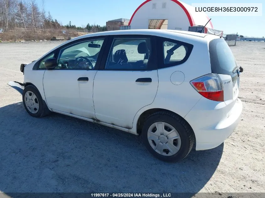 LUCGE8H36E3000972 2014 Honda Fit