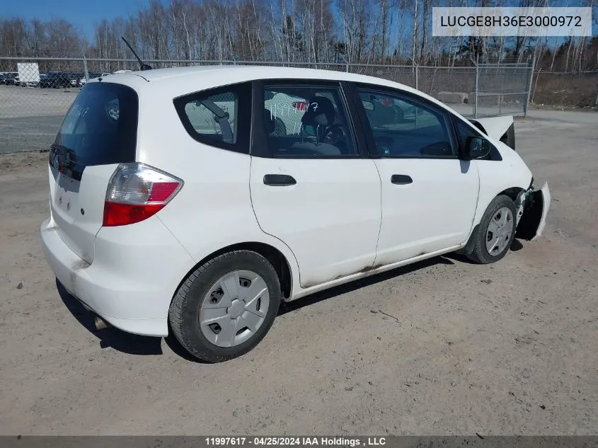 LUCGE8H36E3000972 2014 Honda Fit