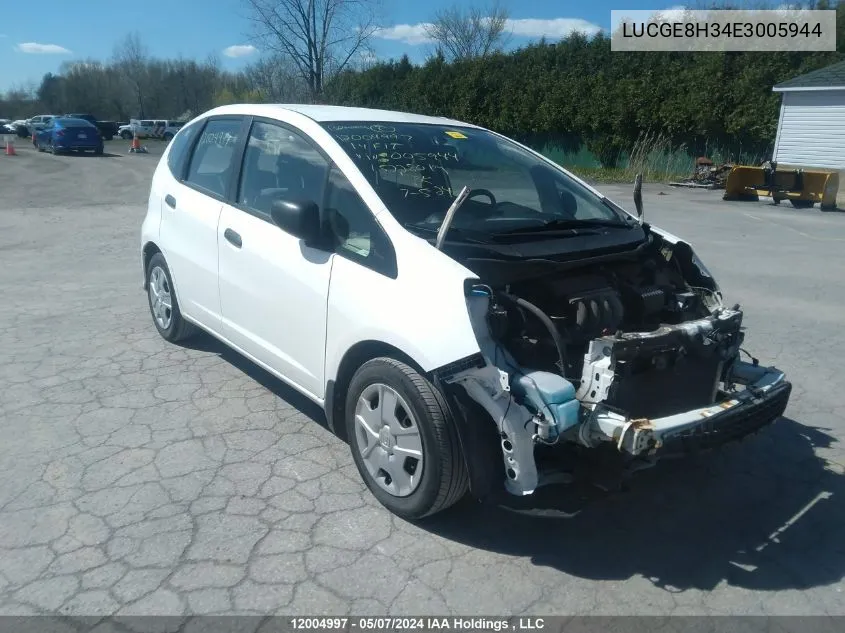 LUCGE8H34E3005944 2014 Honda Fit