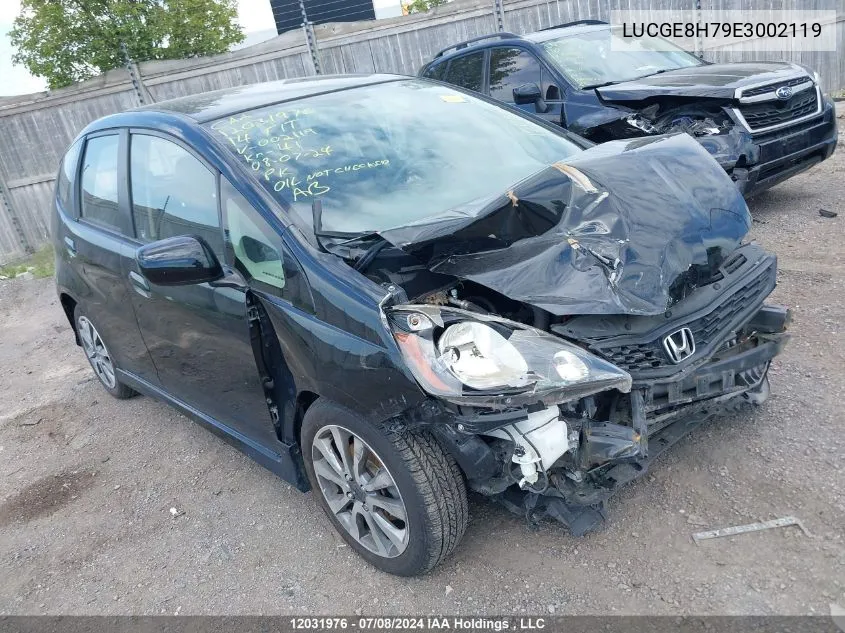 2014 Honda Fit VIN: LUCGE8H79E3002119 Lot: 12031976