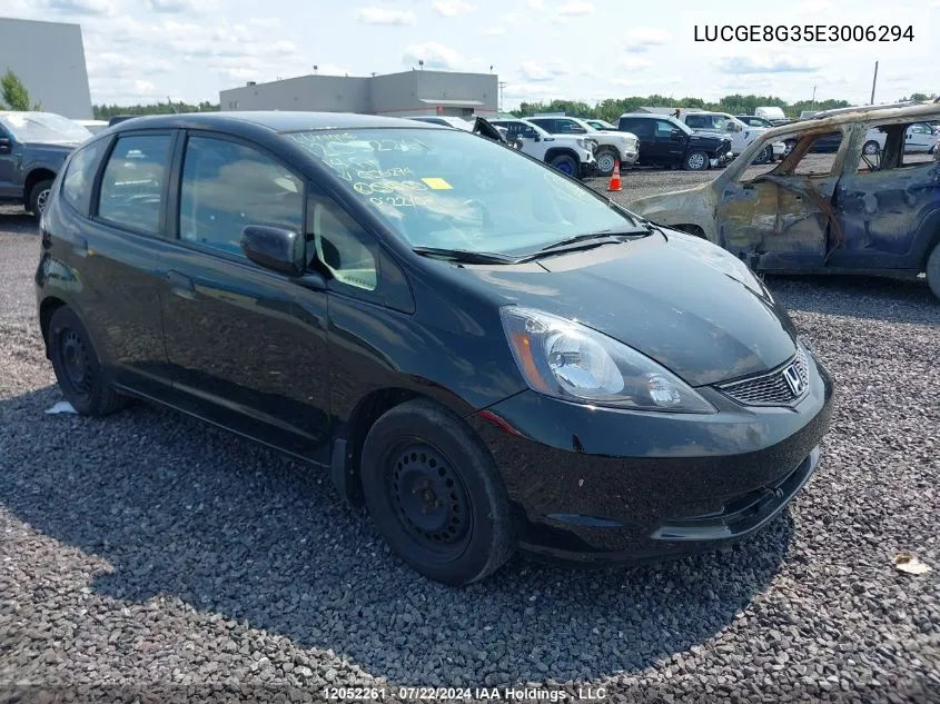 2014 Honda Fit VIN: LUCGE8G35E3006294 Lot: 12052261