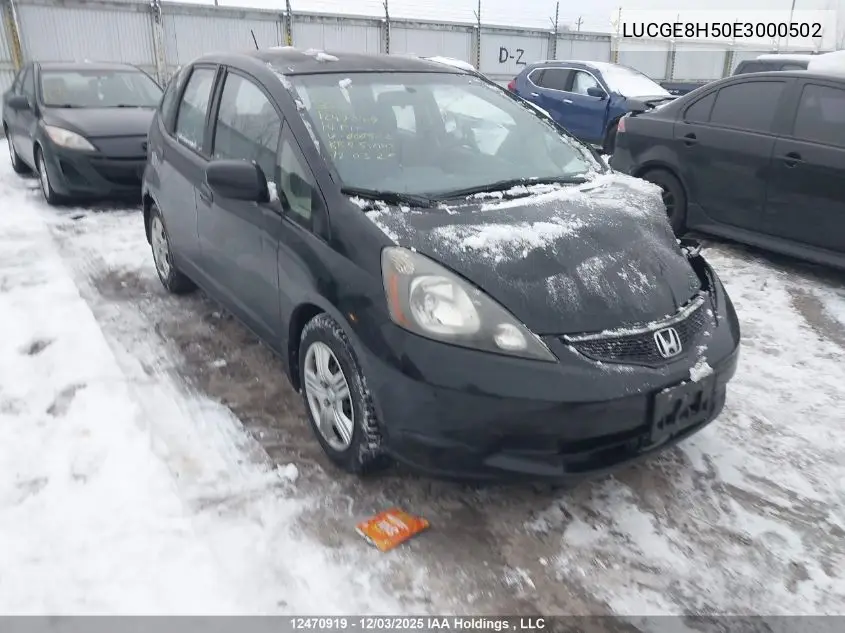 LUCGE8H50E3000502 2014 Honda Fit Lx