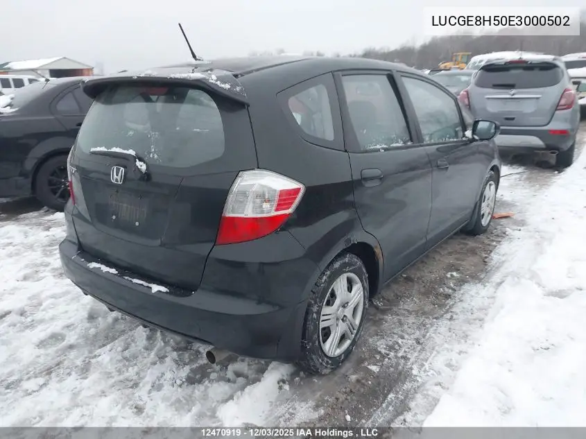 LUCGE8H50E3000502 2014 Honda Fit Lx