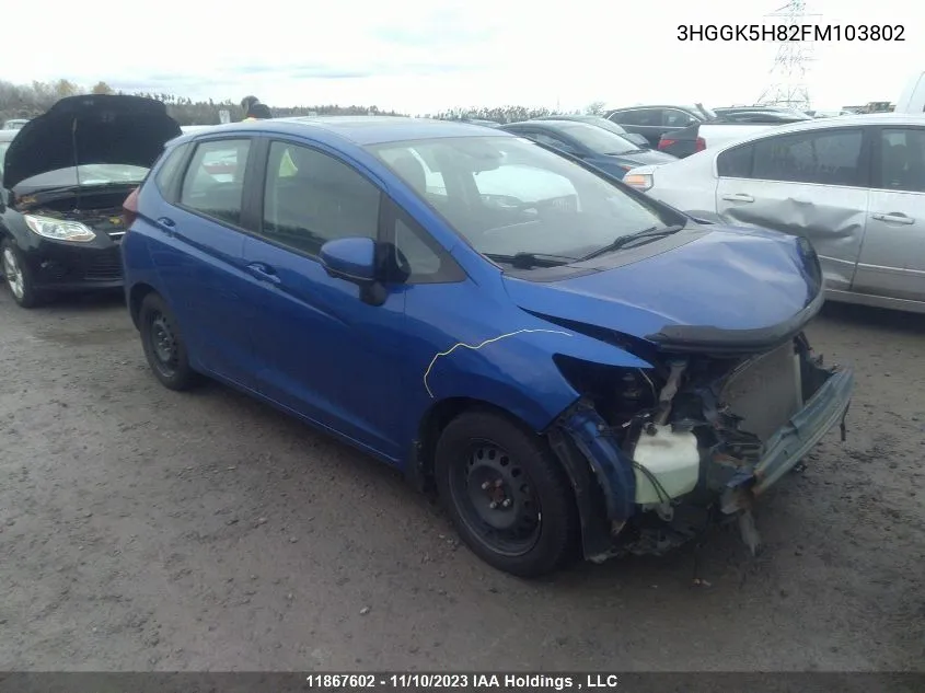 3HGGK5H82FM103802 2015 Honda Fit Ex/Ex-L