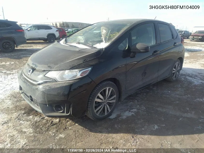 2015 Honda Fit Ex/Exl VIN: 3HGGK5H80FM104009 Lot: 11956198