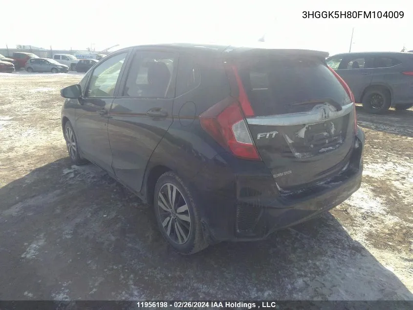 3HGGK5H80FM104009 2015 Honda Fit Ex/Exl