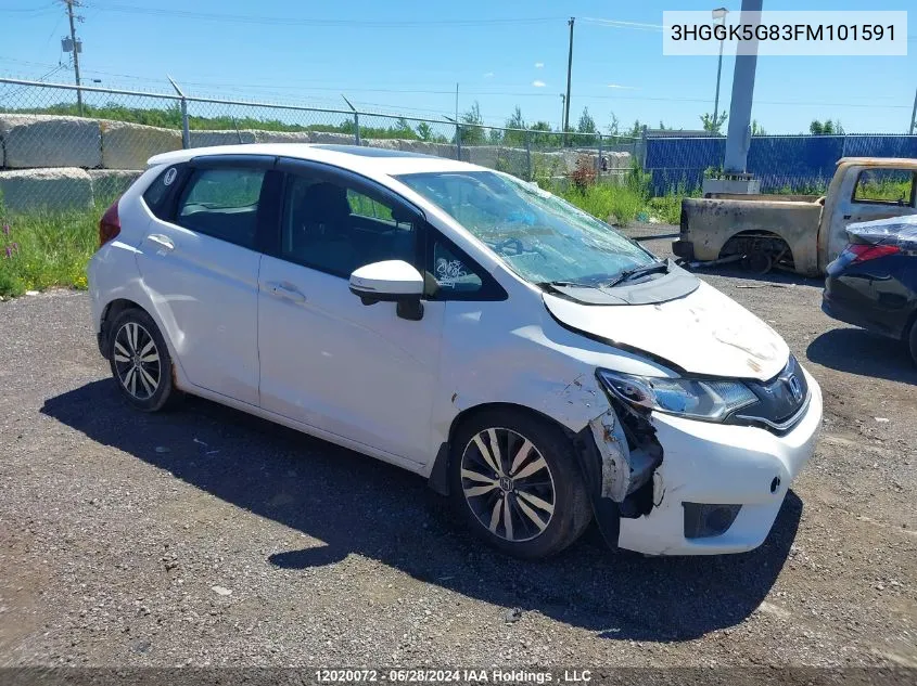 3HGGK5G83FM101591 2015 Honda Fit