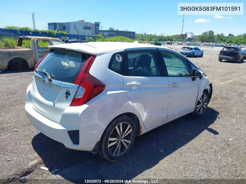 3HGGK5G83FM101591 2015 Honda Fit