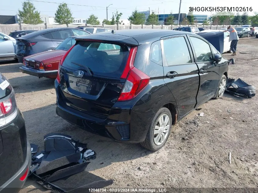 3HGGK5H53FM102616 2015 Honda Fit