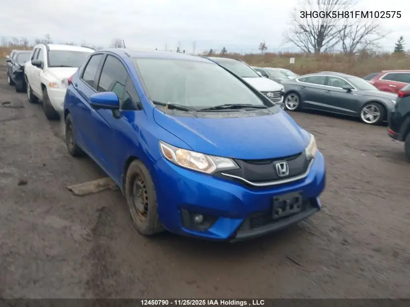 3HGGK5H81FM102575 2015 Honda Fit Ex/Ex-L Navi