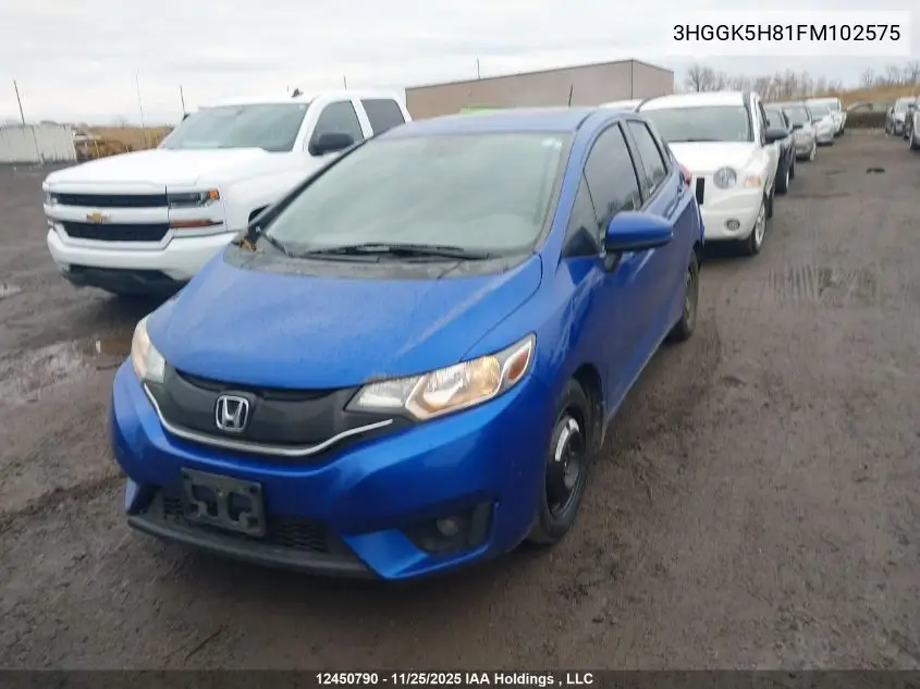 3HGGK5H81FM102575 2015 Honda Fit Ex/Ex-L Navi