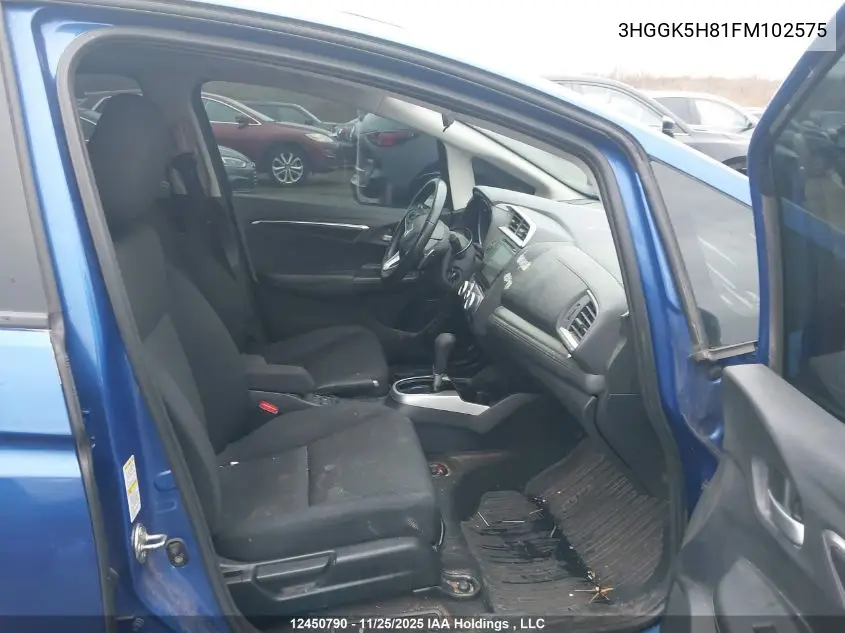 3HGGK5H81FM102575 2015 Honda Fit Ex/Ex-L Navi