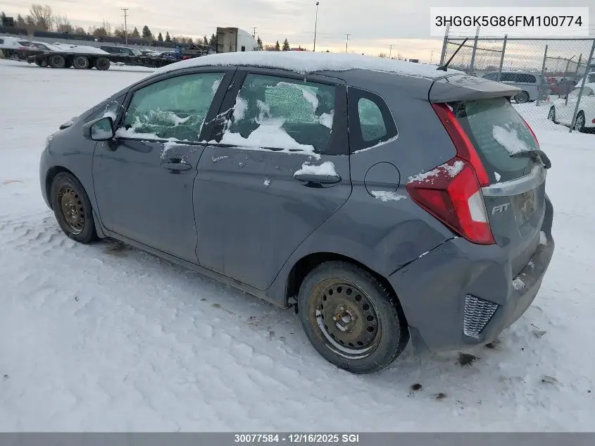 3HGGK5G86FM100774 2015 Honda Fit Ex/Exl