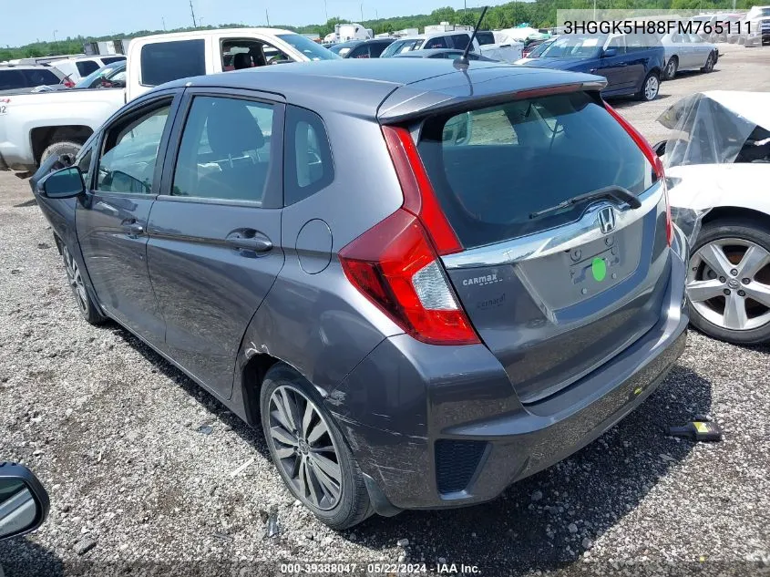 3HGGK5H88FM765111 2015 Honda Fit Ex/Ex-L