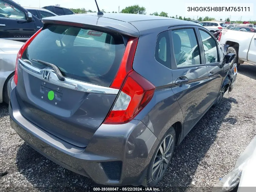 3HGGK5H88FM765111 2015 Honda Fit Ex/Ex-L