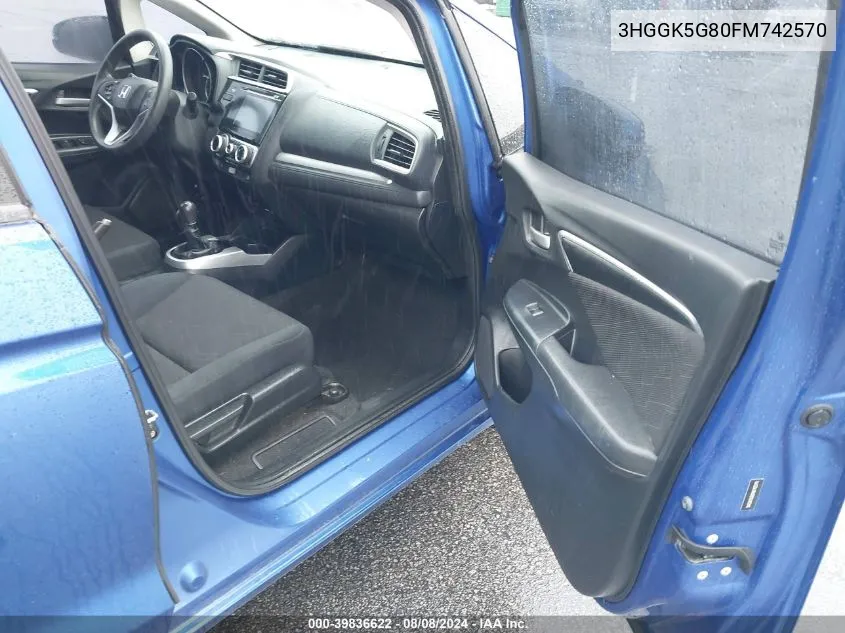 3HGGK5G80FM742570 2015 Honda Fit Ex