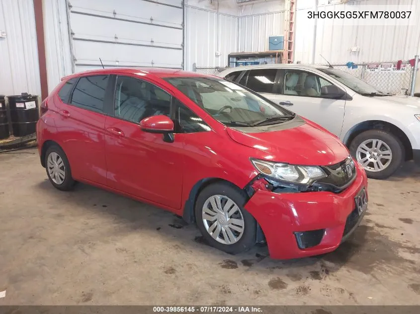 2015 Honda Fit Lx VIN: 3HGGK5G5XFM780037 Lot: 39856145