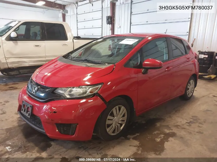 3HGGK5G5XFM780037 2015 Honda Fit Lx