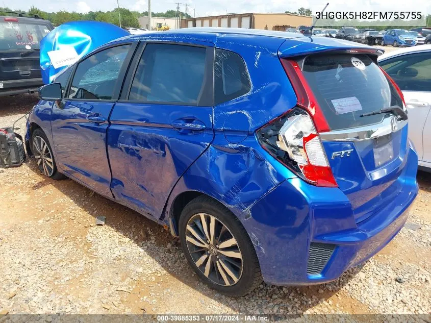 2015 Honda Fit Ex/Ex-L VIN: 3HGGK5H82FM755755 Lot: 39885353