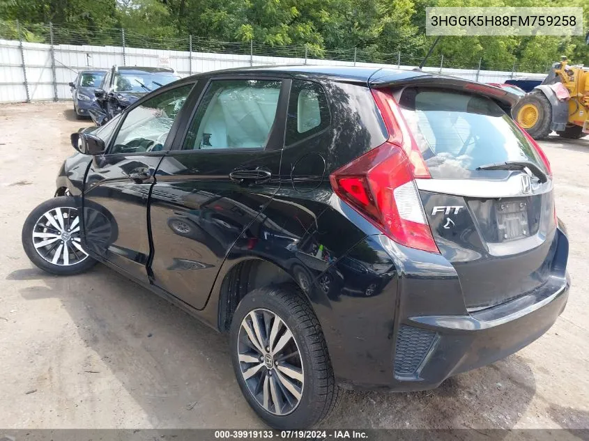 3HGGK5H88FM759258 2015 Honda Fit Ex/Ex-L