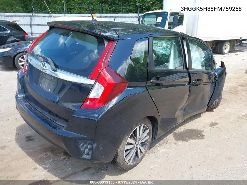 3HGGK5H88FM759258 2015 Honda Fit Ex/Ex-L