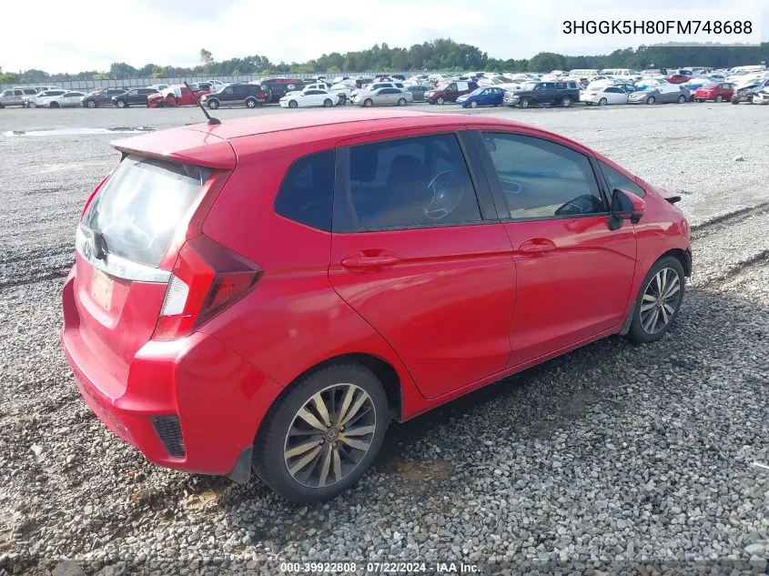 3HGGK5H80FM748688 2015 Honda Fit Ex/Ex-L