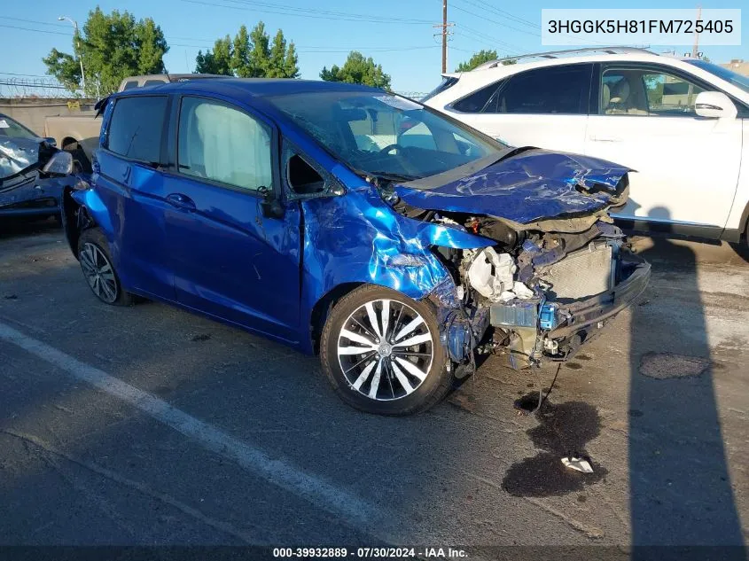 3HGGK5H81FM725405 2015 Honda Fit Ex/Ex-L