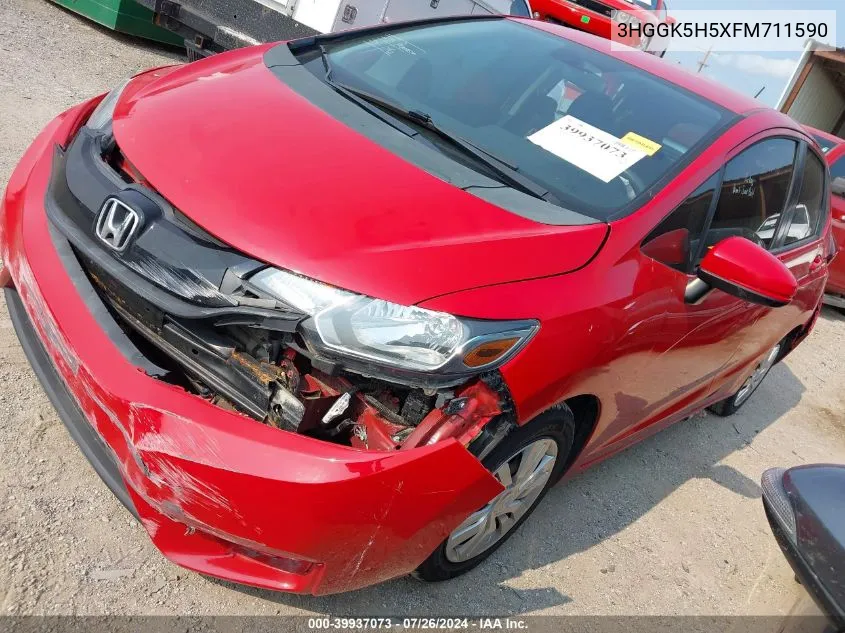 3HGGK5H5XFM711590 2015 Honda Fit Lx