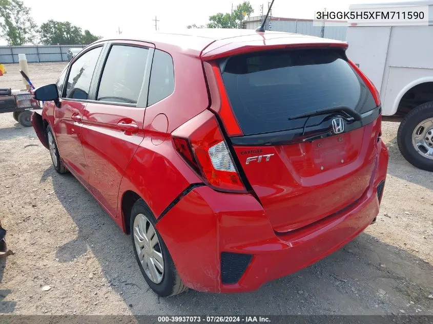 3HGGK5H5XFM711590 2015 Honda Fit Lx