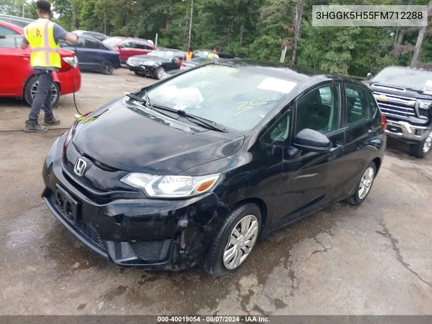 3HGGK5H55FM712288 2015 Honda Fit Lx