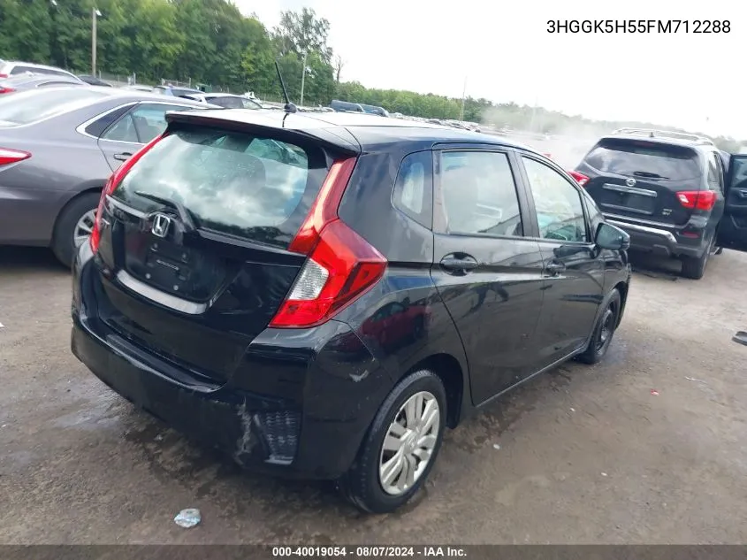 3HGGK5H55FM712288 2015 Honda Fit Lx