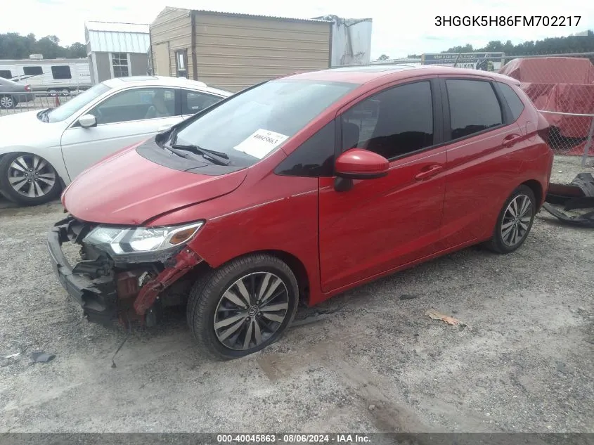 3HGGK5H86FM702217 2015 Honda Fit Ex/Ex-L