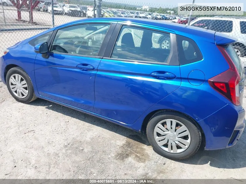 3HGGK5G5XFM762010 2015 Honda Fit Lx