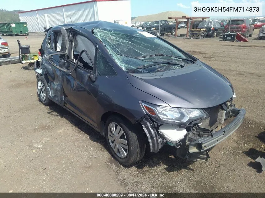 2015 Honda Fit Lx VIN: 3HGGK5H54FM714873 Lot: 40088297