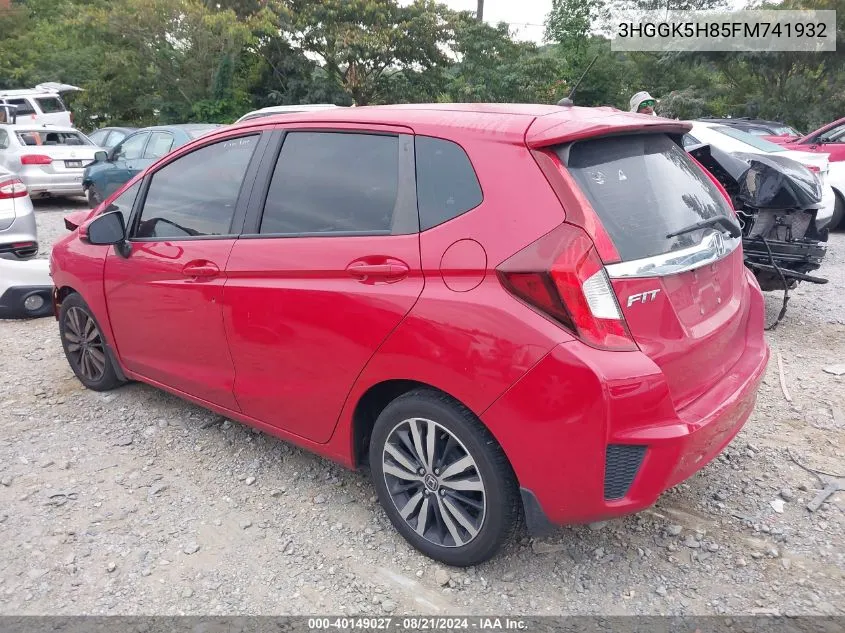 3HGGK5H85FM741932 2015 Honda Fit Ex/Ex-L