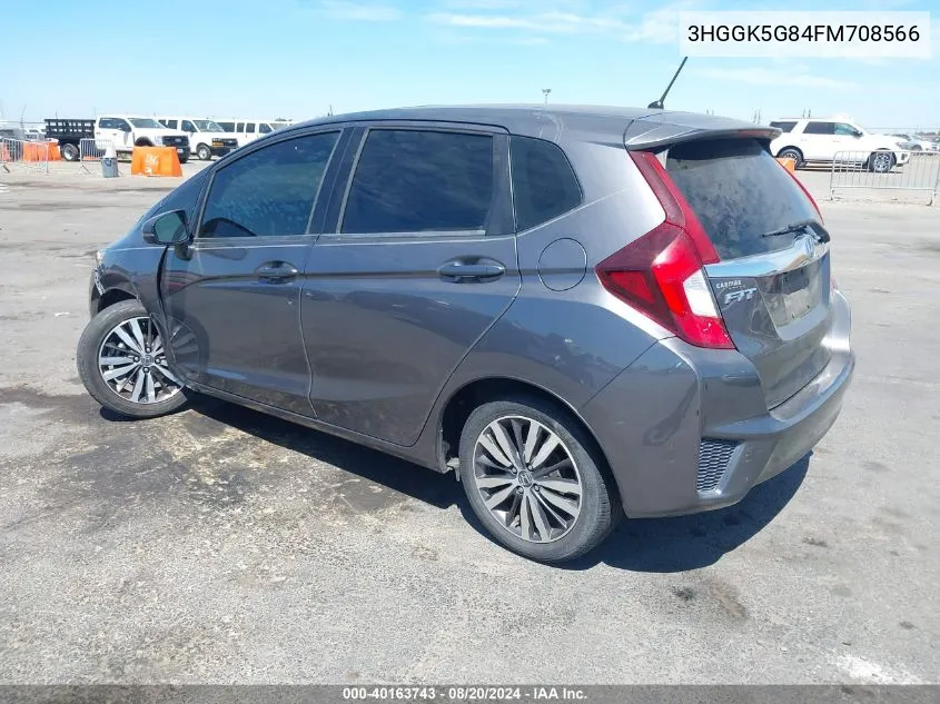 2015 Honda Fit Ex VIN: 3HGGK5G84FM708566 Lot: 40163743