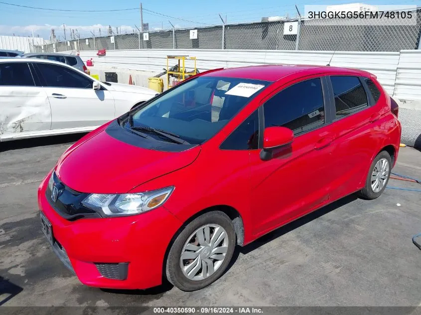 2015 Honda Fit Lx VIN: 3HGGK5G56FM748105 Lot: 40350590