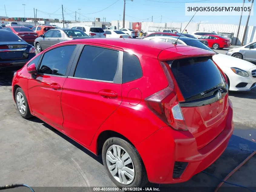 2015 Honda Fit Lx VIN: 3HGGK5G56FM748105 Lot: 40350590