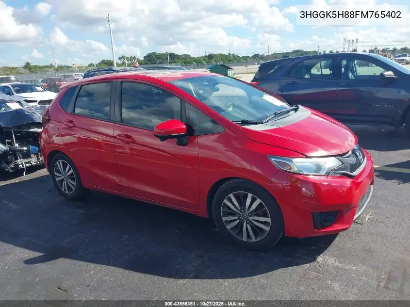 3HGGK5H88FM765402 2015 Honda Fit Ex/Ex-L