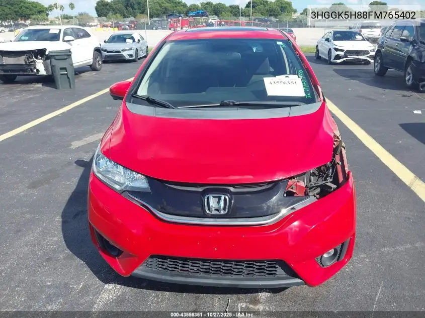 3HGGK5H88FM765402 2015 Honda Fit Ex/Ex-L