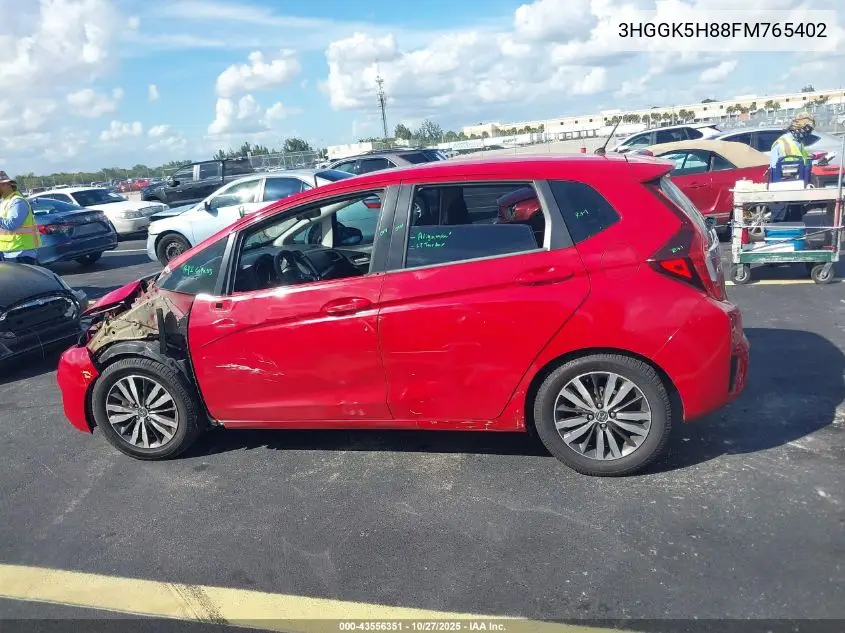 3HGGK5H88FM765402 2015 Honda Fit Ex/Ex-L