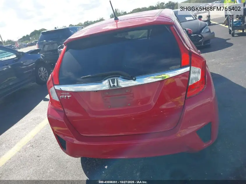 3HGGK5H88FM765402 2015 Honda Fit Ex/Ex-L