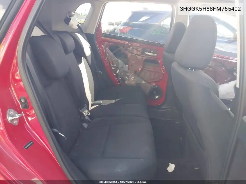 3HGGK5H88FM765402 2015 Honda Fit Ex/Ex-L